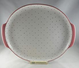 Gmundner Keramik-Platte/Kuchen mit Griff